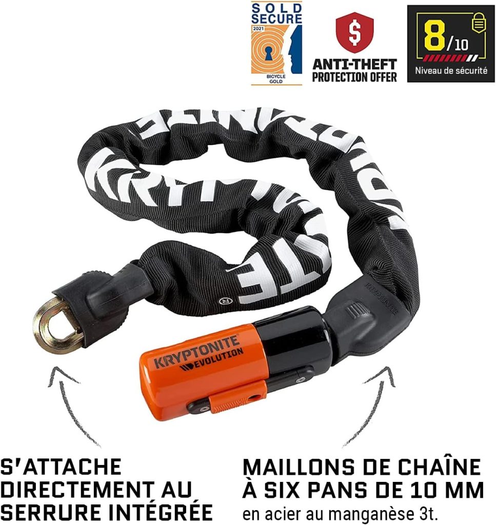 Test de l’Antivol Chaîne Kryptonite Evolution Series 4 1090